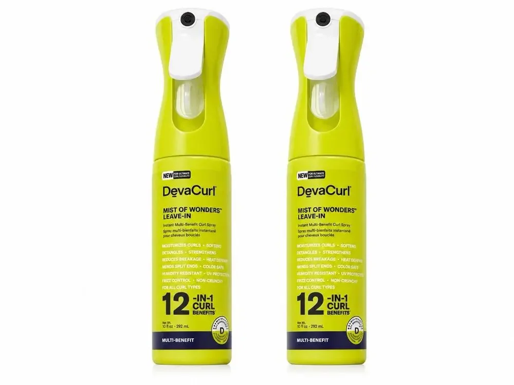 DevaCurl Mist of Wonders Leave-In Curl Spray 10 fl oz Duo Pack 2 x 292mL
